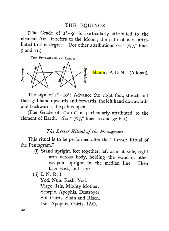 Original scan of The Equinox (Volume I, Number I), PDF page 32