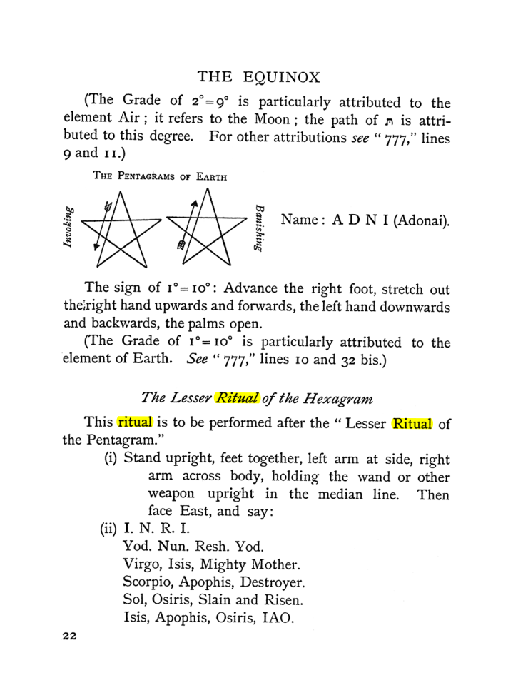 Original scan of The Equinox (Volume I, Number I), PDF page 32