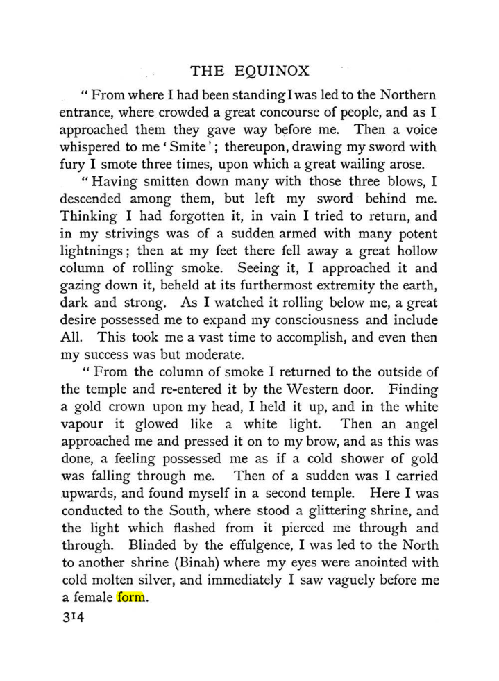 Original scan of The Equinox (Volume I, Number I), PDF page 322