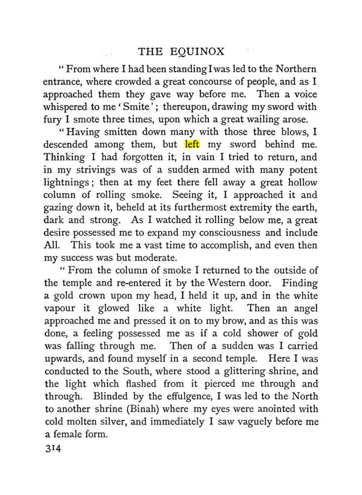 Original scan of The Equinox (Volume I, Number I), PDF page 322