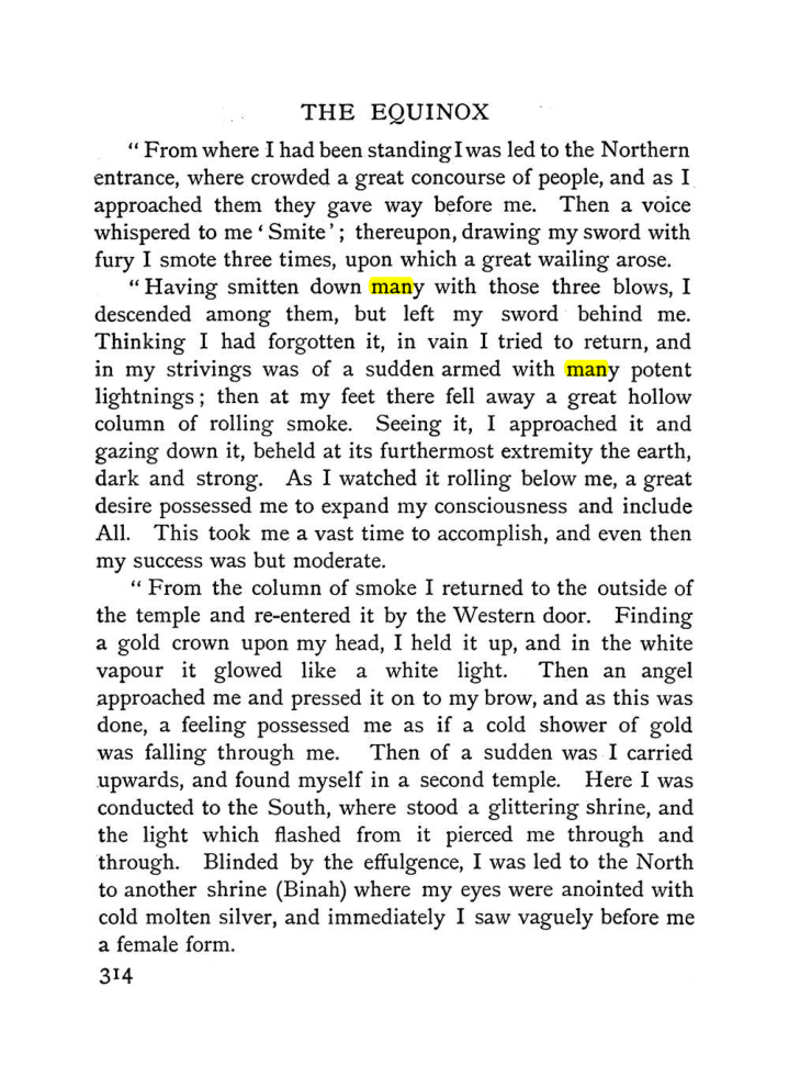 Original scan of The Equinox (Volume I, Number I), PDF page 322