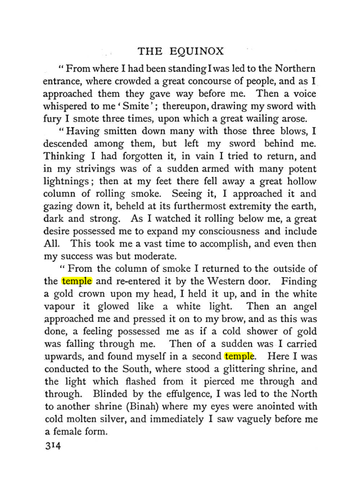 Original scan of The Equinox (Volume I, Number I), PDF page 322