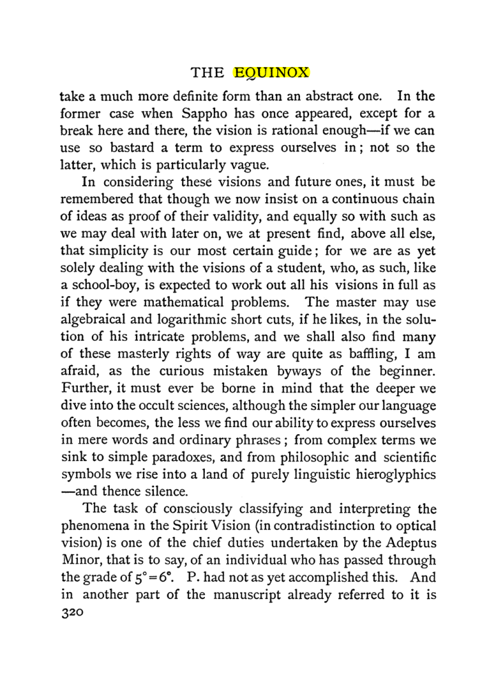 Original scan of The Equinox (Volume I, Number I), PDF page 328