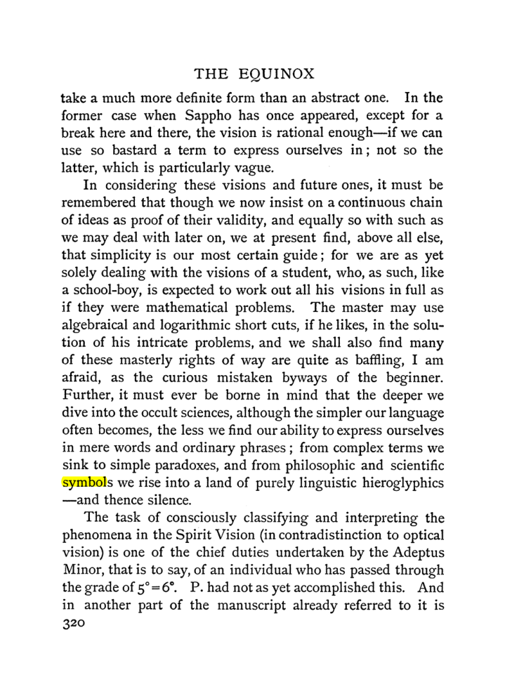 Original scan of The Equinox (Volume I, Number I), PDF page 328