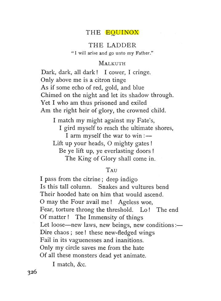 Original scan of The Equinox (Volume I, Number I), PDF page 334
