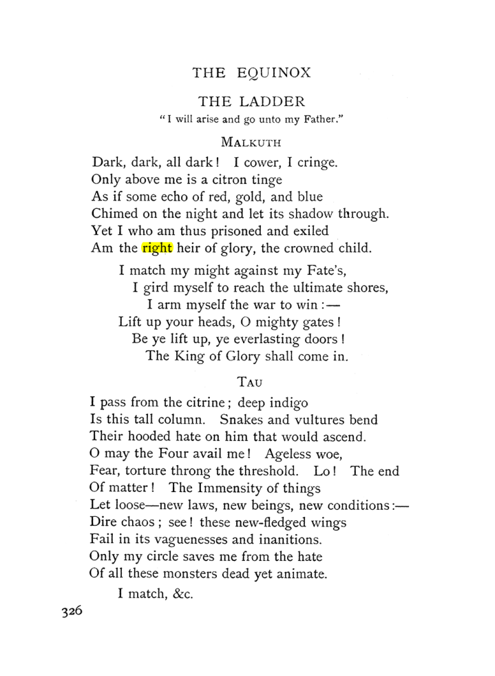 Original scan of The Equinox (Volume I, Number I), PDF page 334