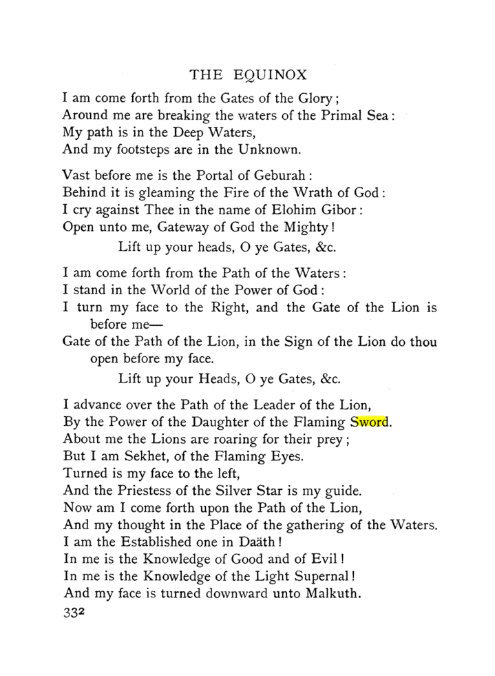 Original scan of The Equinox (Volume I, Number I), PDF page 340