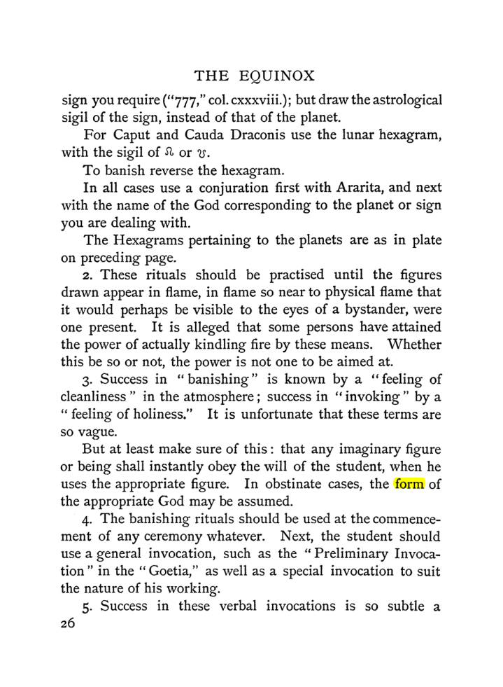 Original scan of The Equinox (Volume I, Number I), PDF page 36