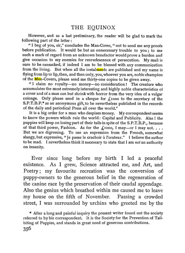 Original scan of The Equinox (Volume I, Number I), PDF page 364