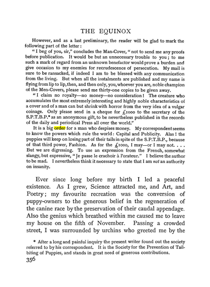 Original scan of The Equinox (Volume I, Number I), PDF page 364