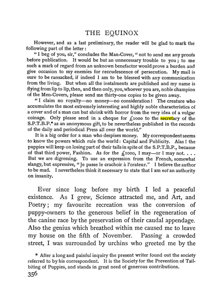 Original scan of The Equinox (Volume I, Number I), PDF page 364