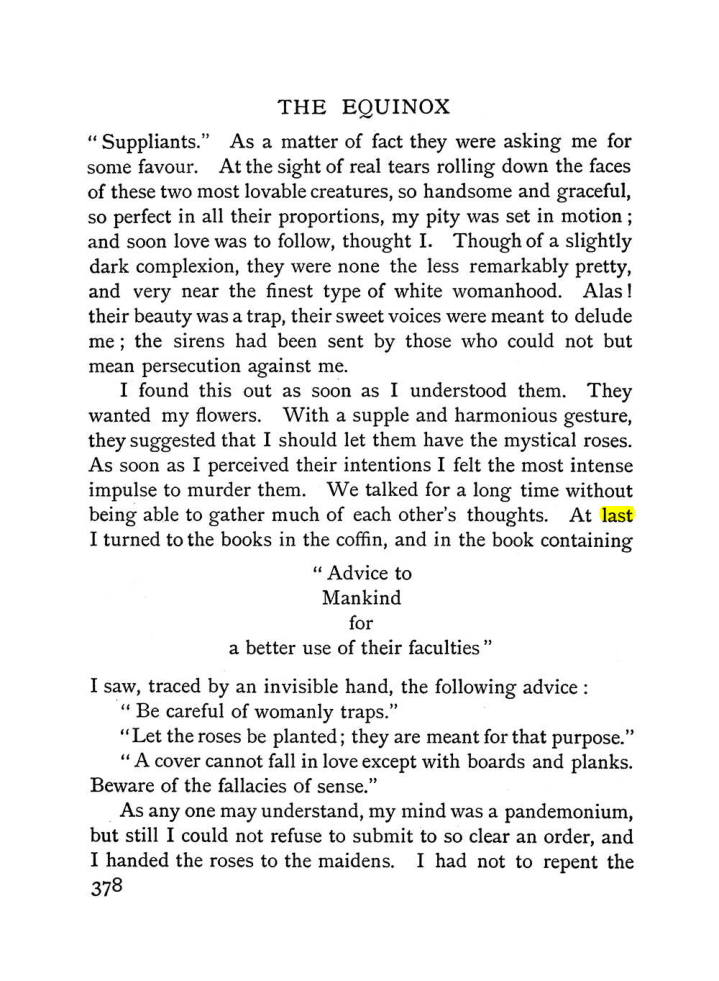 Original scan of The Equinox (Volume I, Number I), PDF page 386