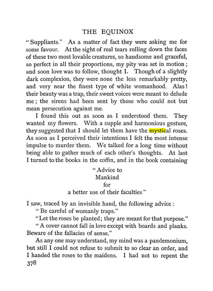 Original scan of The Equinox (Volume I, Number I), PDF page 386