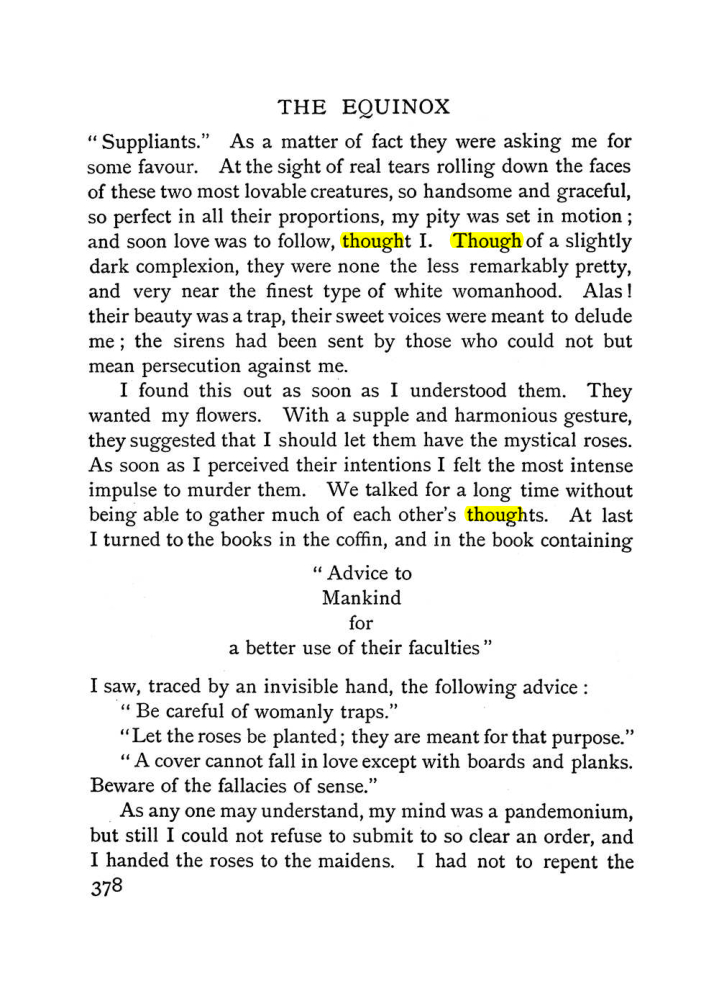 Original scan of The Equinox (Volume I, Number I), PDF page 386