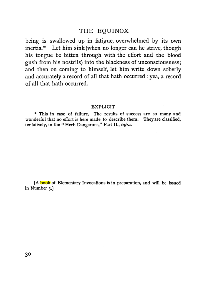 Original scan of The Equinox (Volume I, Number I), PDF page 40