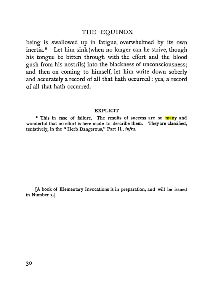 Original scan of The Equinox (Volume I, Number I), PDF page 40