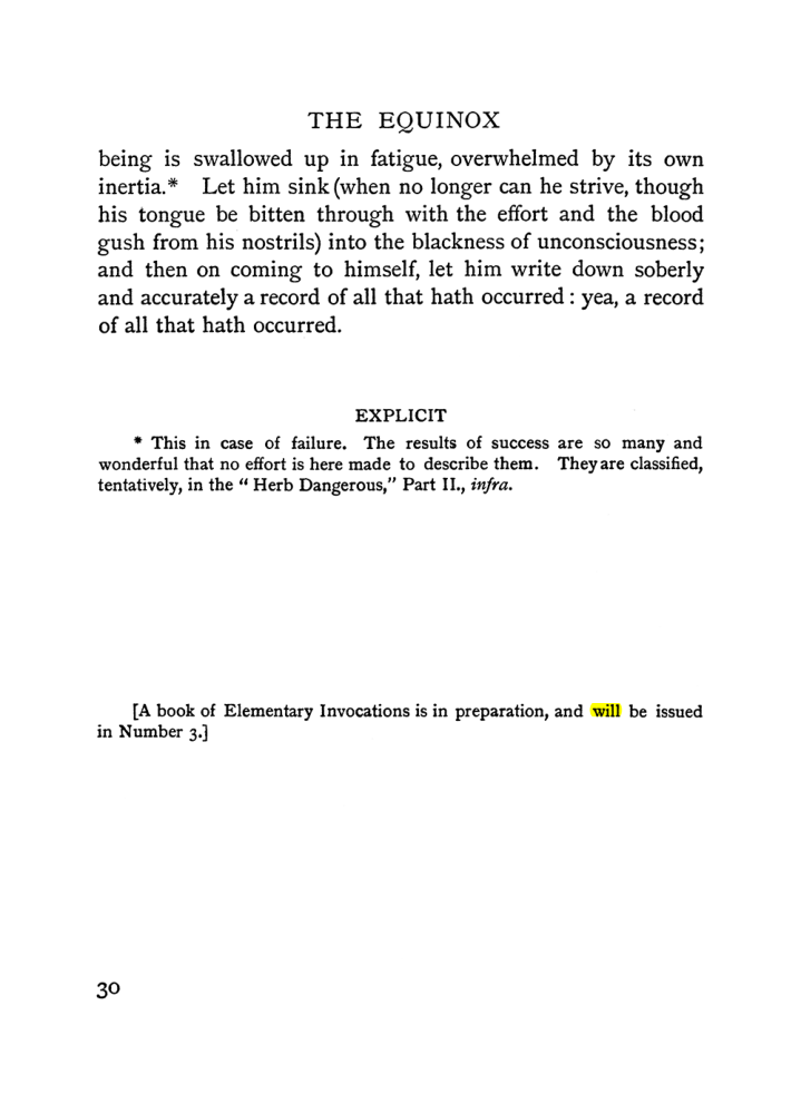 Original scan of The Equinox (Volume I, Number I), PDF page 40