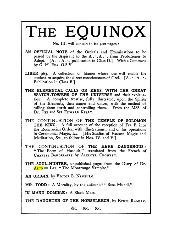 Original scan of The Equinox (Volume I, Number I), PDF page 406