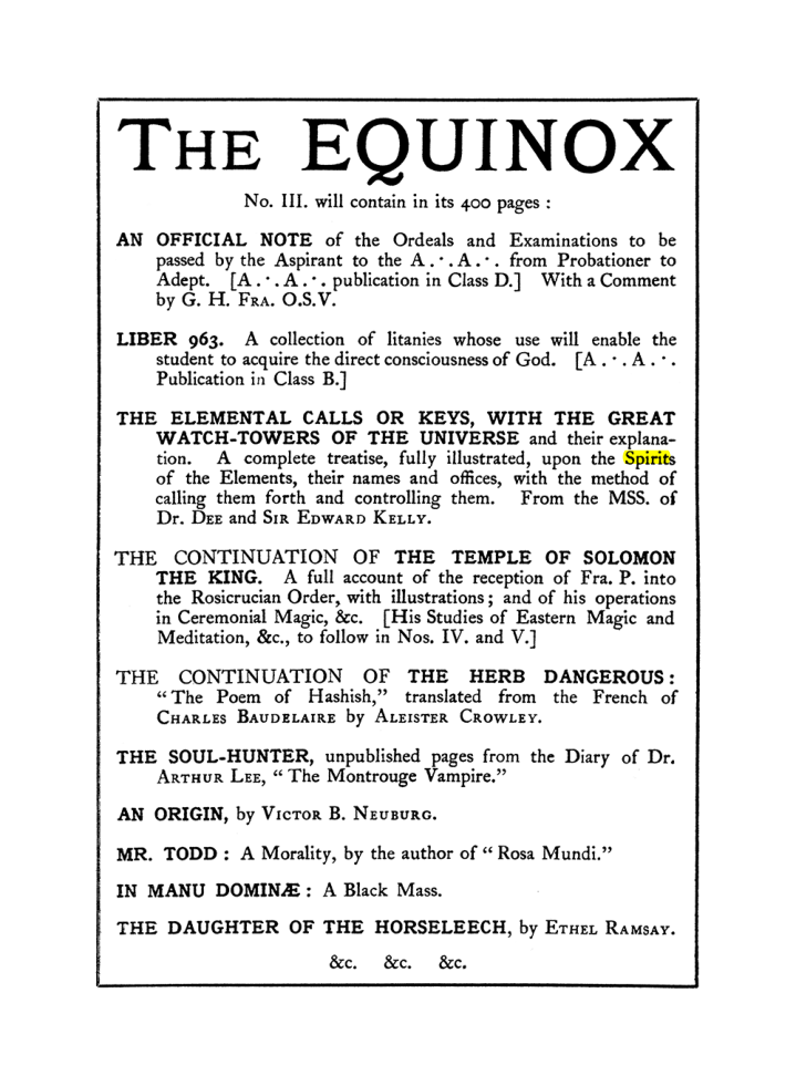 Original scan of The Equinox (Volume I, Number I), PDF page 406