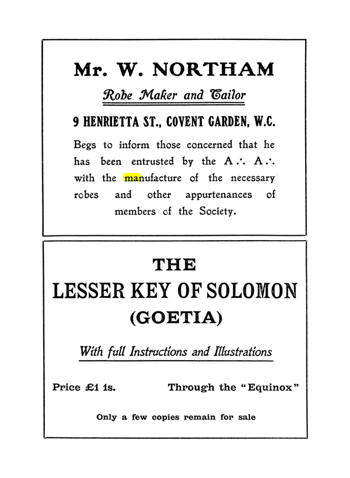 Original scan of The Equinox (Volume I, Number I), PDF page 413