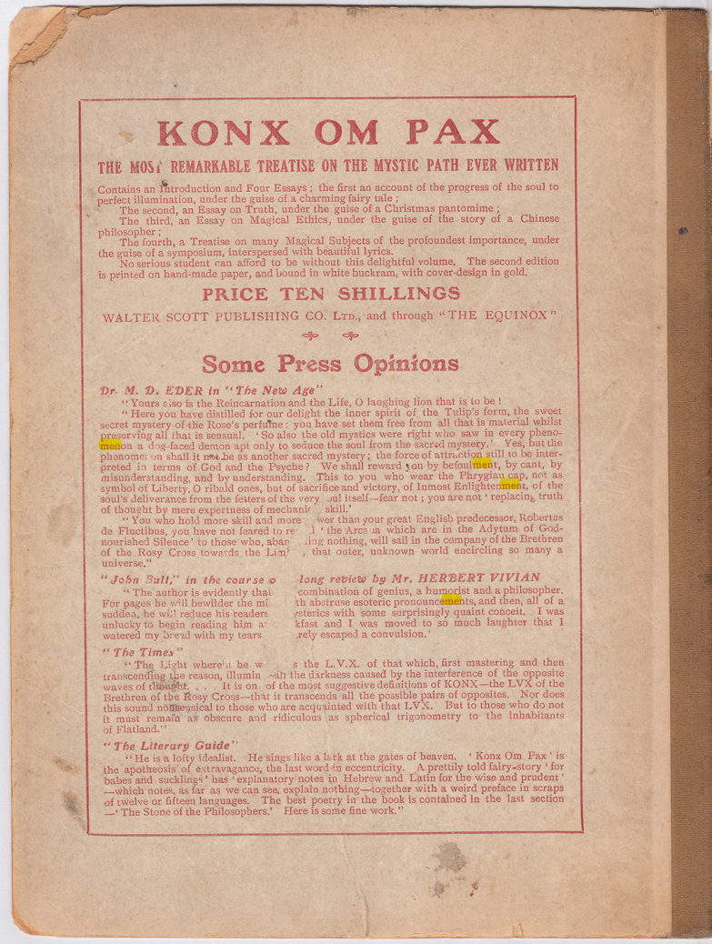 Original scan of The Equinox (Volume I, Number I), PDF page 416