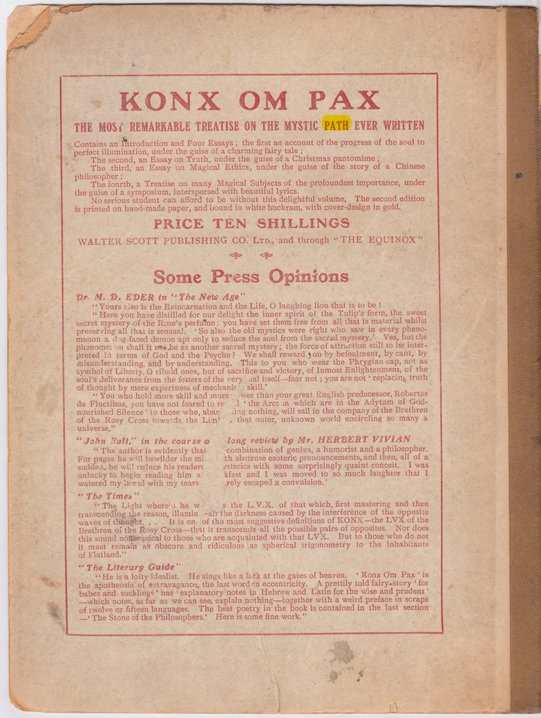 Original scan of The Equinox (Volume I, Number I), PDF page 416