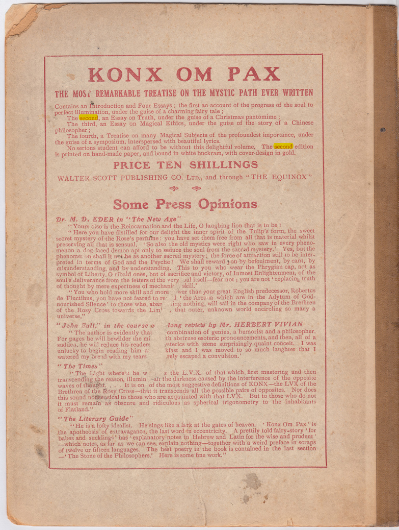 Original scan of The Equinox (Volume I, Number I), PDF page 416