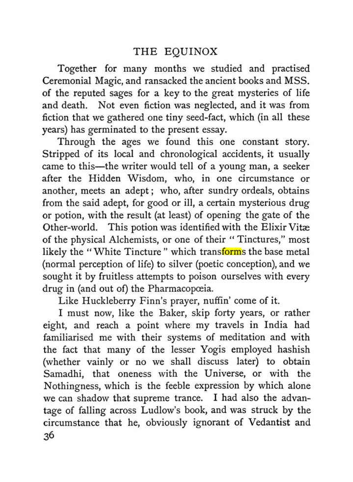 Original scan of The Equinox (Volume I, Number I), PDF page 46