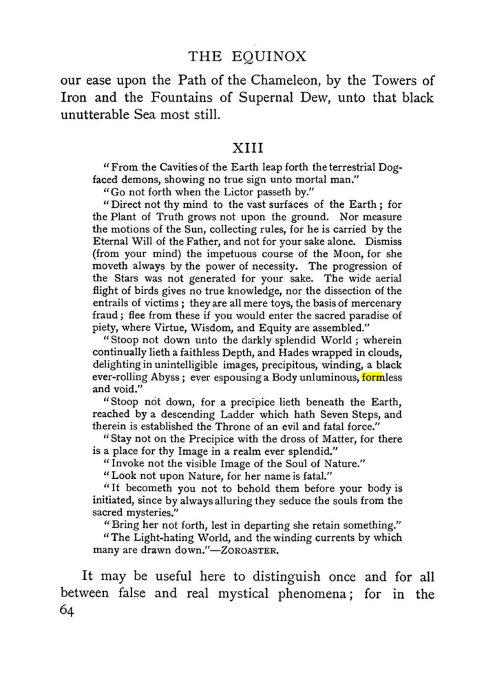 Original scan of The Equinox (Volume I, Number I), PDF page 74