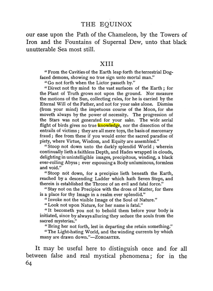 Original scan of The Equinox (Volume I, Number I), PDF page 74