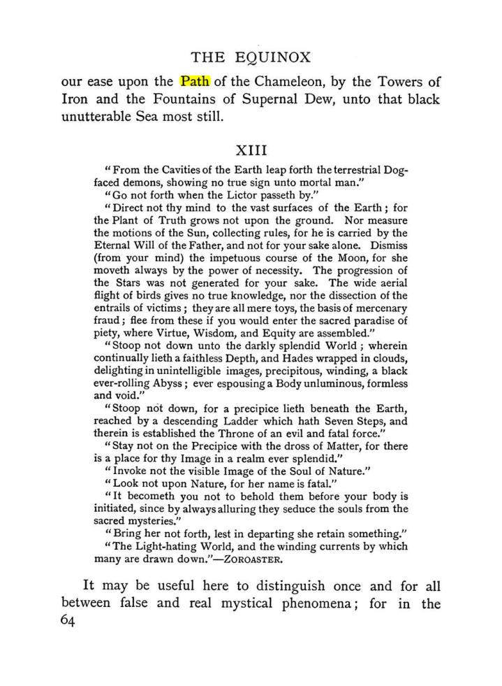Original scan of The Equinox (Volume I, Number I), PDF page 74