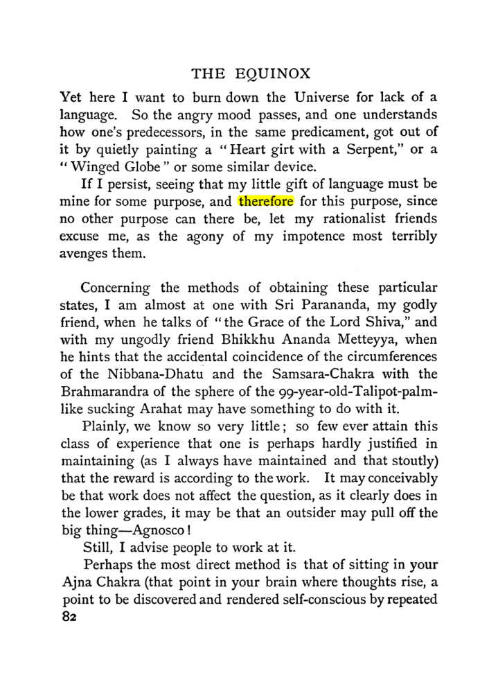 Original scan of The Equinox (Volume I, Number I), PDF page 92