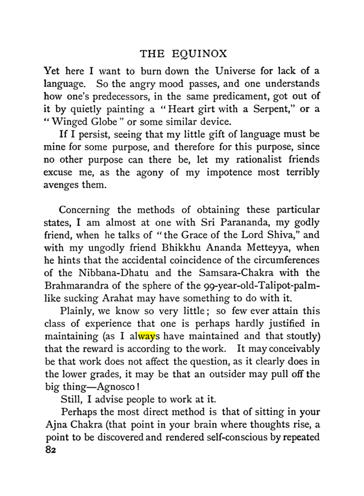 Original scan of The Equinox (Volume I, Number I), PDF page 92