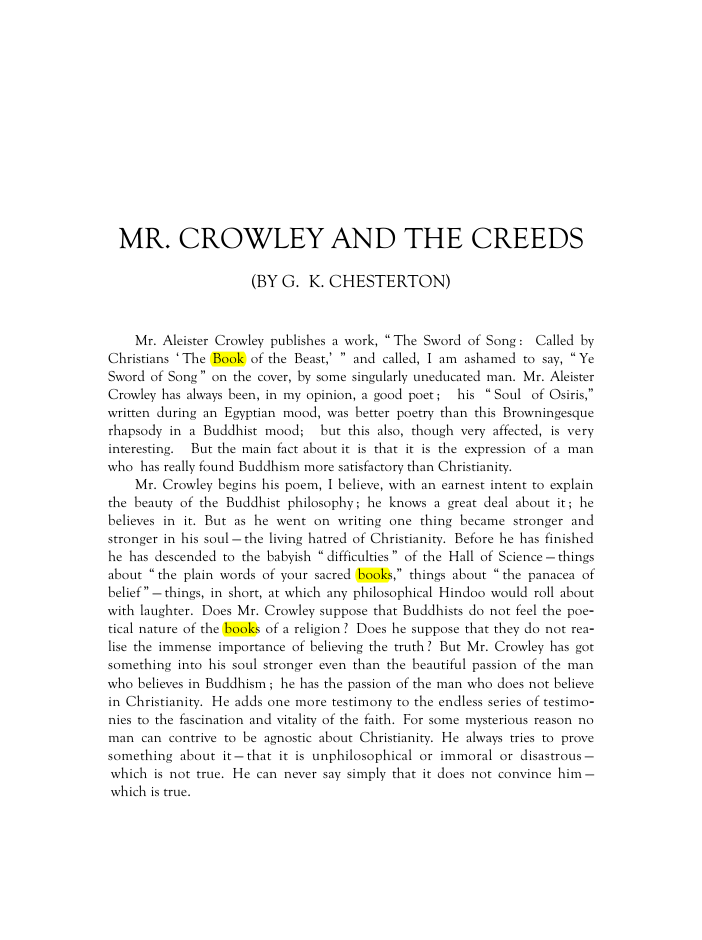 Original scan of Mr. Crowley and The Creeds, PDF page 2