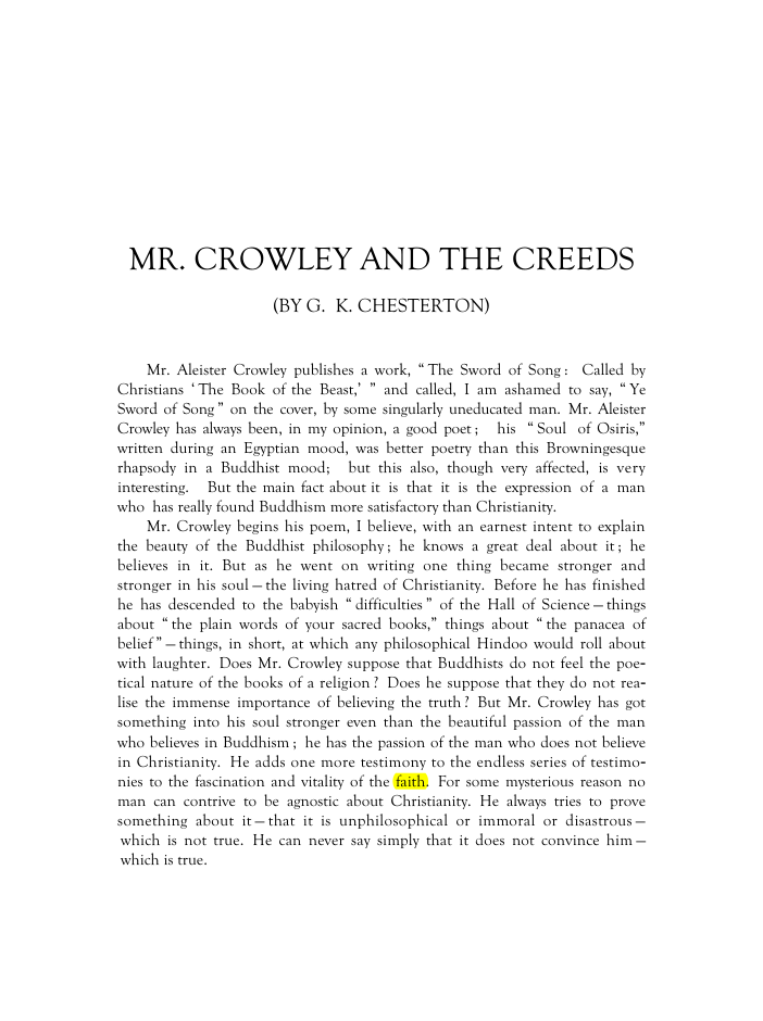 Original scan of Mr. Crowley and The Creeds, PDF page 2