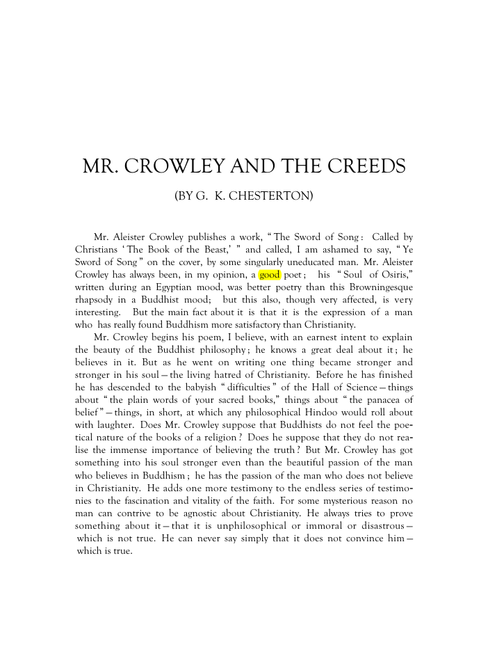 Original scan of Mr. Crowley and The Creeds, PDF page 2