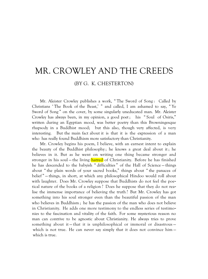 Original scan of Mr. Crowley and The Creeds, PDF page 2