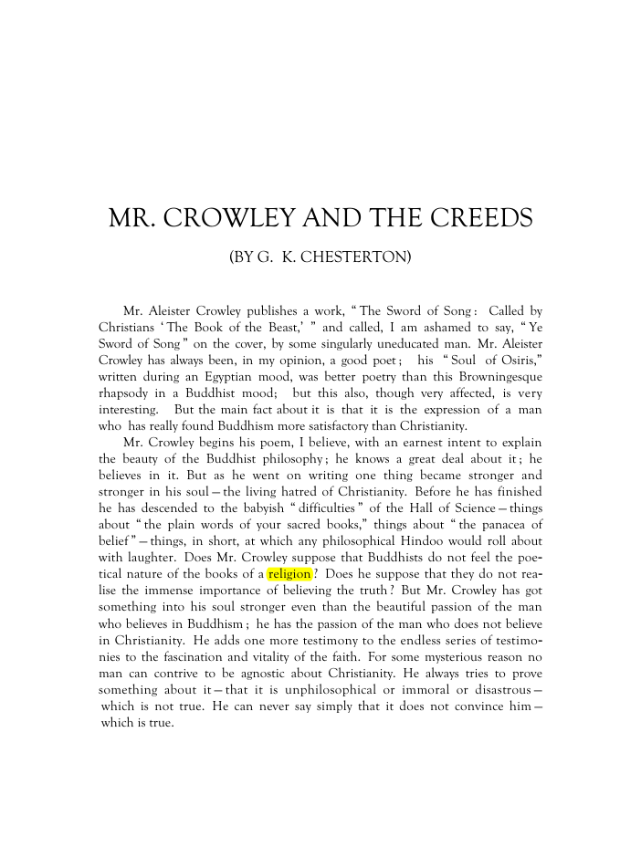 Original scan of Mr. Crowley and The Creeds, PDF page 2