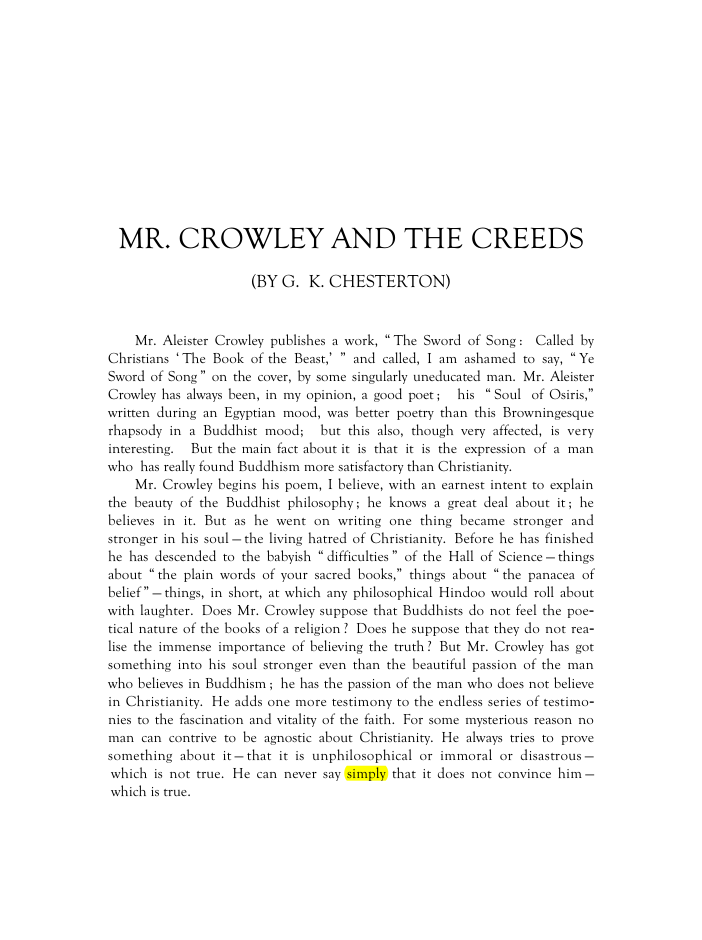 Original scan of Mr. Crowley and The Creeds, PDF page 2