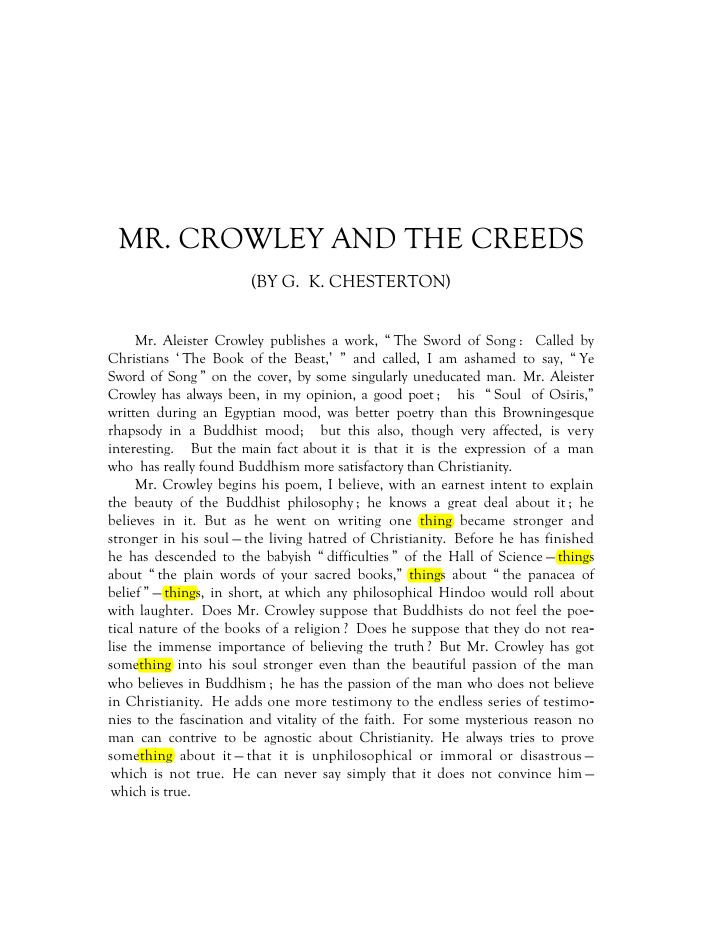 Original scan of Mr. Crowley and The Creeds, PDF page 2