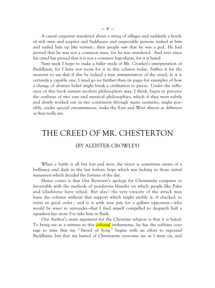 Original scan of Mr. Crowley and The Creeds, PDF page 3