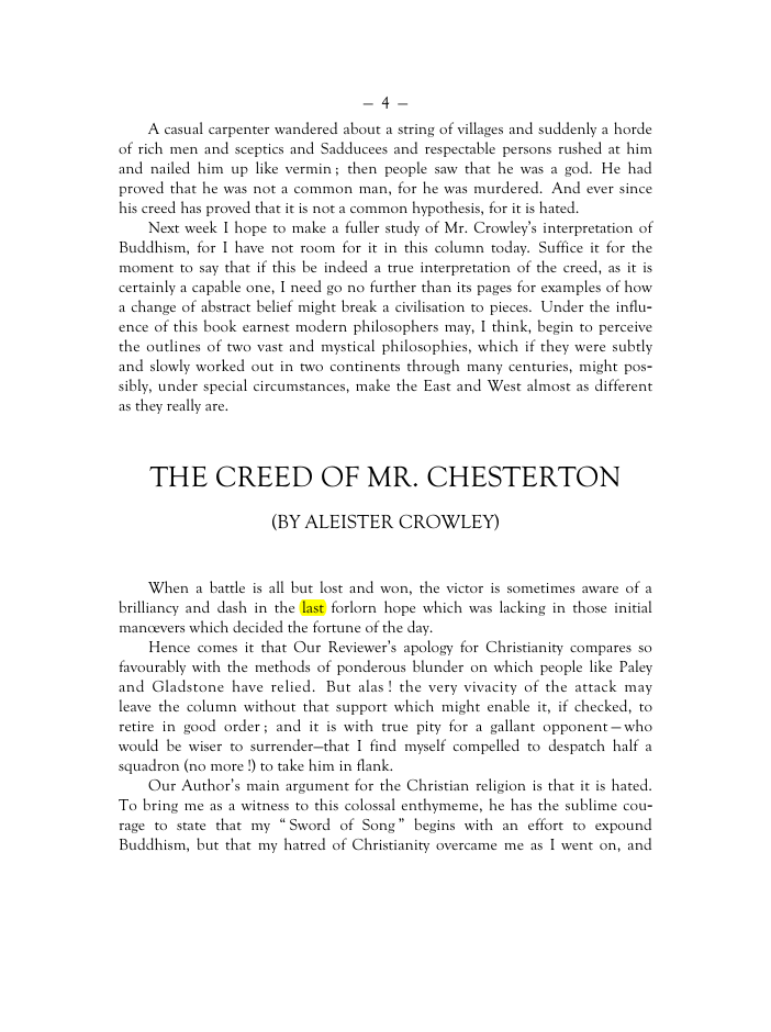 Original scan of Mr. Crowley and The Creeds, PDF page 3