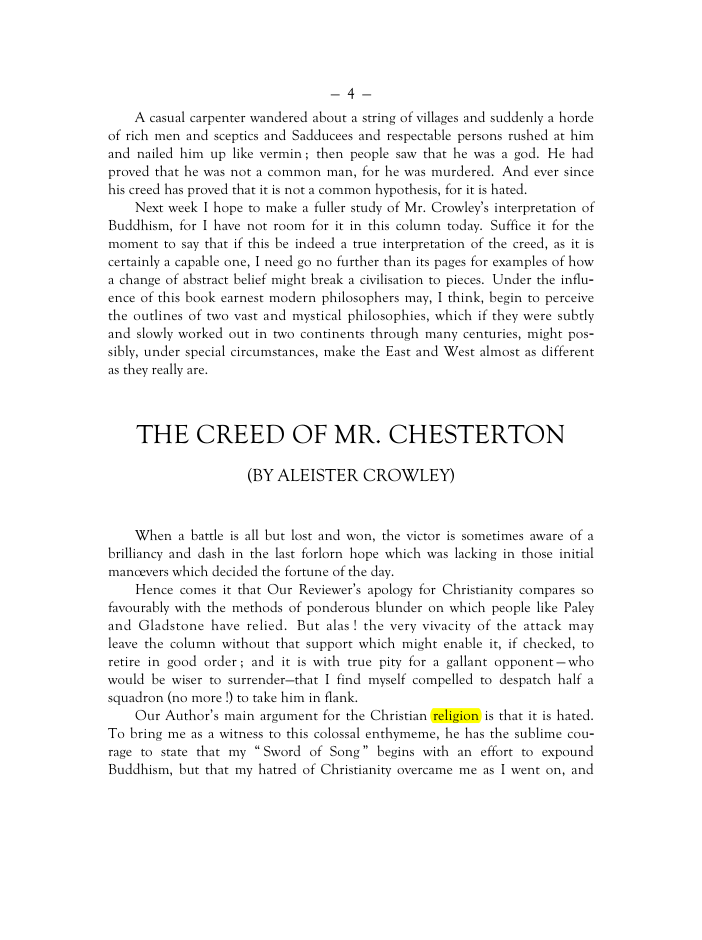 Original scan of Mr. Crowley and The Creeds, PDF page 3