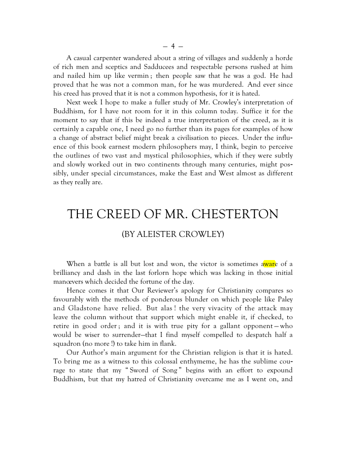 Original scan of Mr. Crowley and The Creeds, PDF page 3