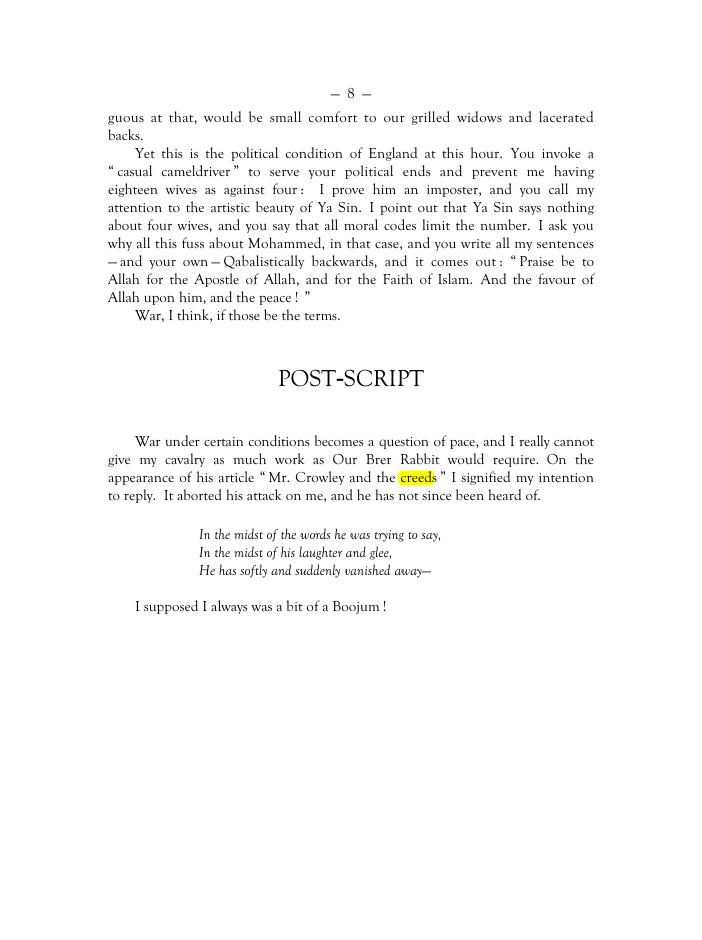 Original scan of Mr. Crowley and The Creeds, PDF page 7