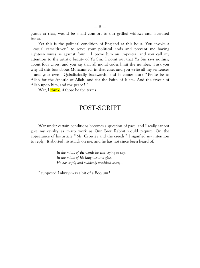 Original scan of Mr. Crowley and The Creeds, PDF page 7