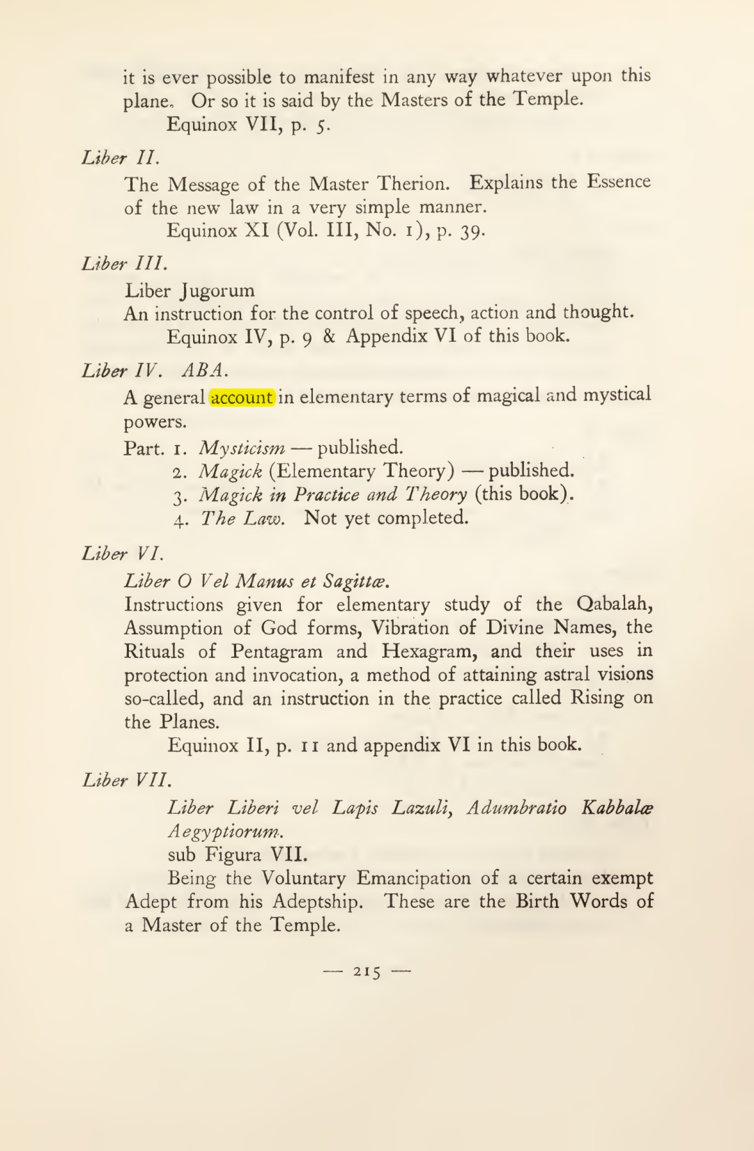 Original scan of Magick in Theory and Practice (Section 3), PDF page 11