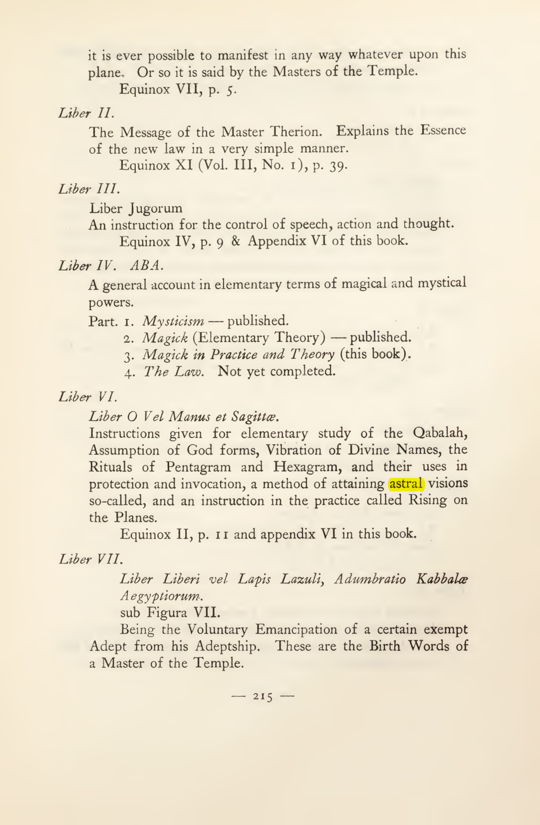 Original scan of Magick in Theory and Practice (Section 3), PDF page 11