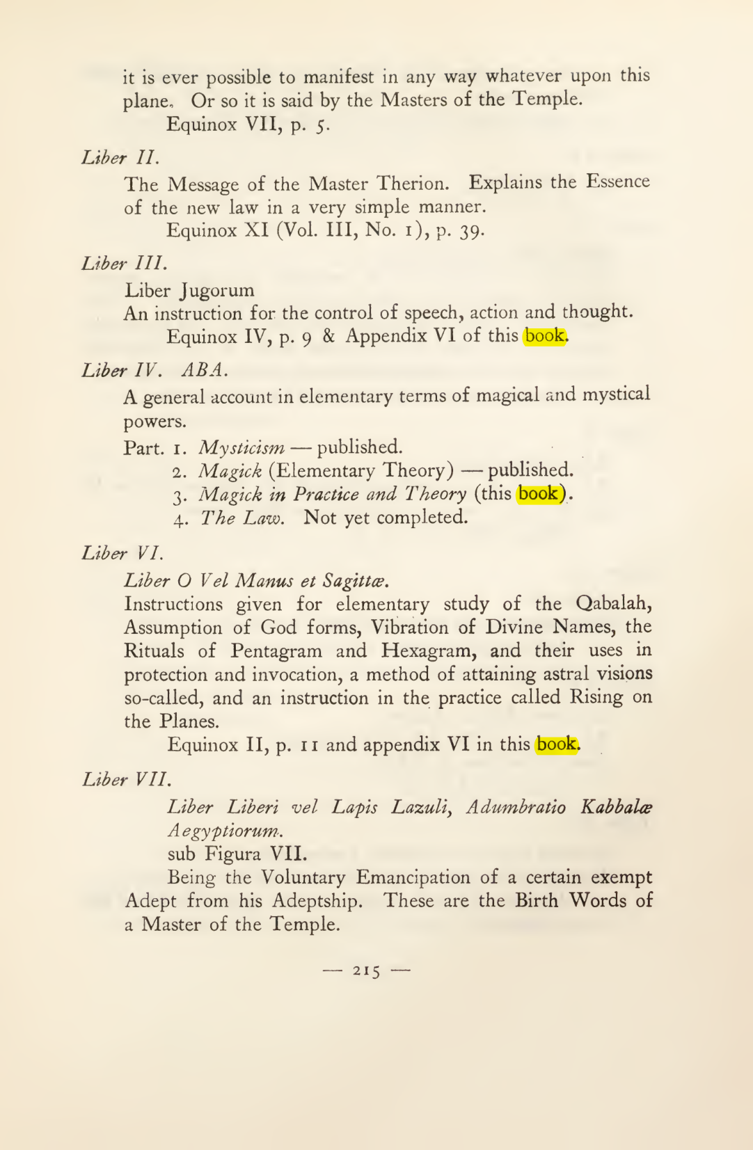 Original scan of Magick in Theory and Practice (Section 3), PDF page 11