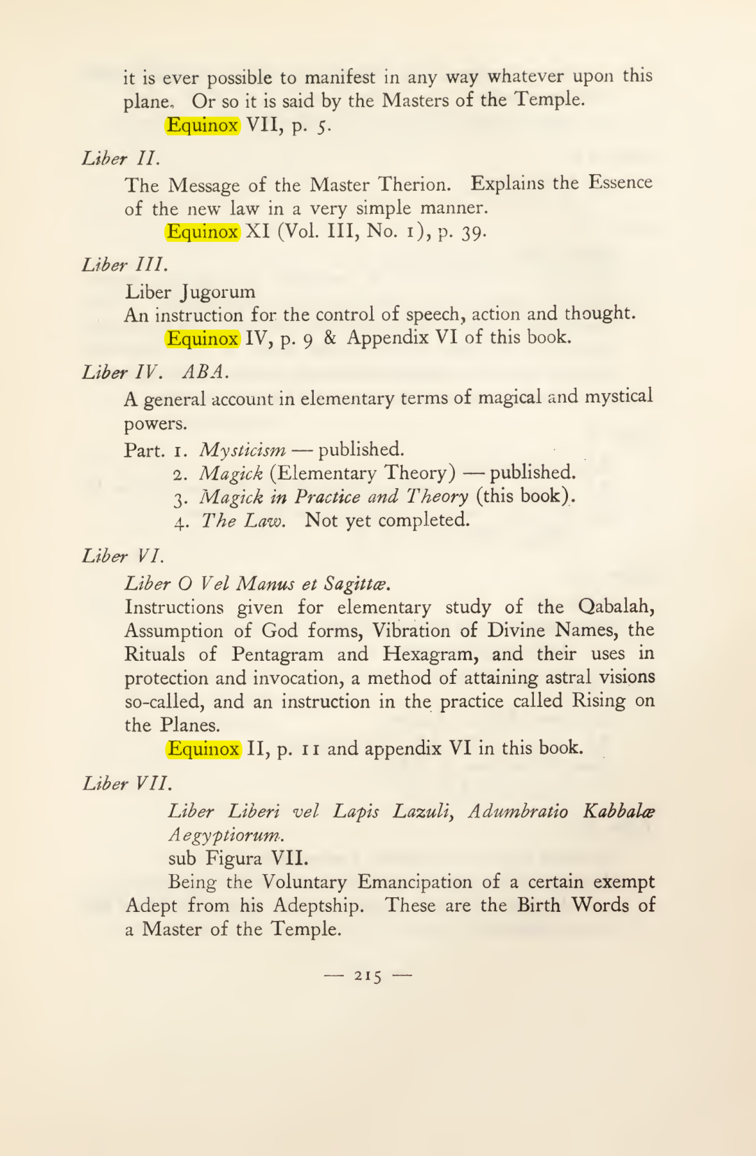 Original scan of Magick in Theory and Practice (Section 3), PDF page 11